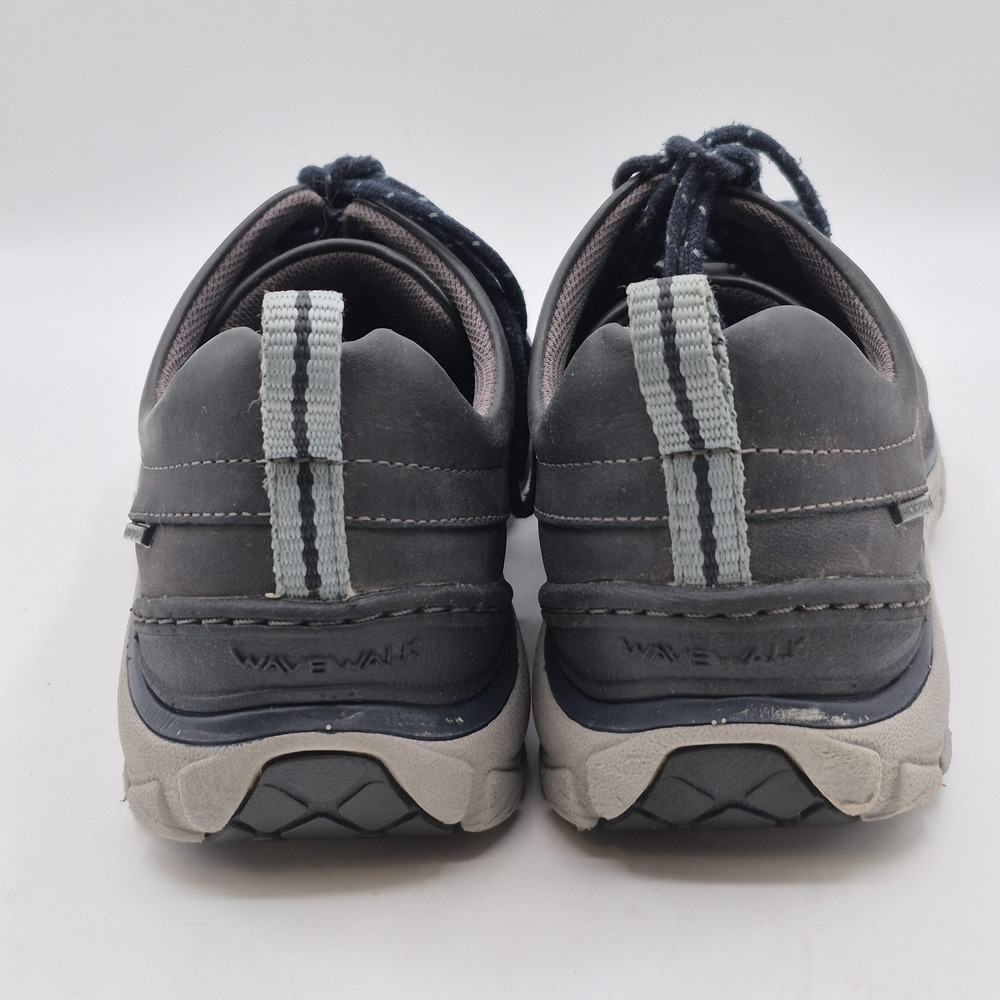 Clarks‎ WaveWalk Shoes Womens Size 7.5 Gray Leather Walking Comfort Lace Up - Picture 8 of 12